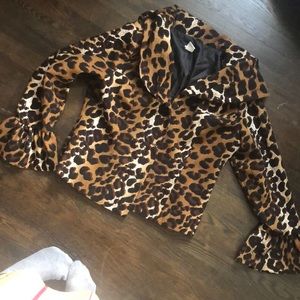 Blazer, animal print